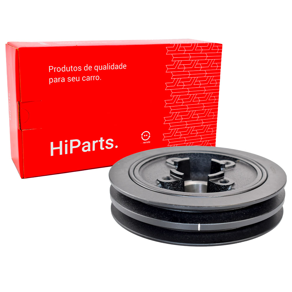 POLIA VIRABREQUIM DUPLA HILUX 2.4 2.8 3.0 1988/2004 SW4 2.8 1991/1995