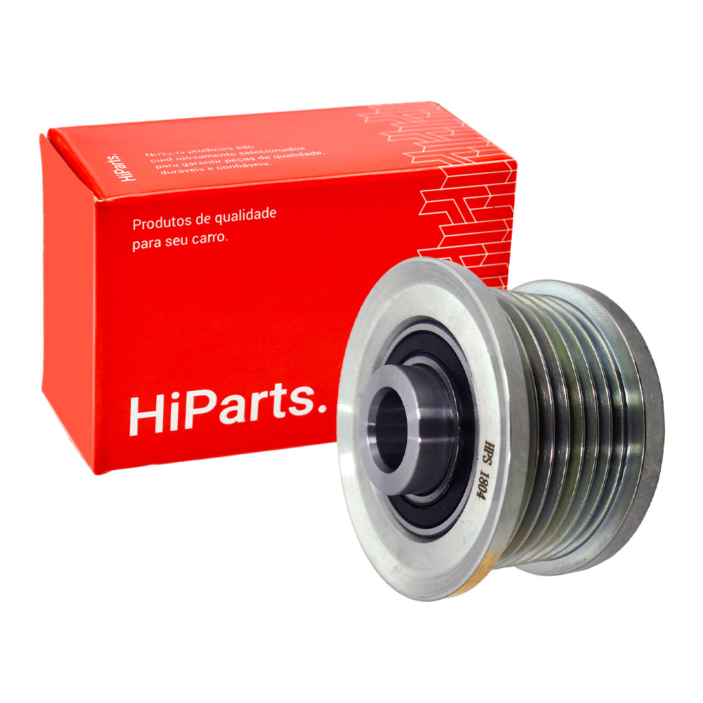 POLIA ALTERNADOR DENSO ROSCA 14MM ENCAIXE ESTRIADO HILUX 2.5 2.8 3.0 2004/.. SW4 2.8 3.0 2004/..