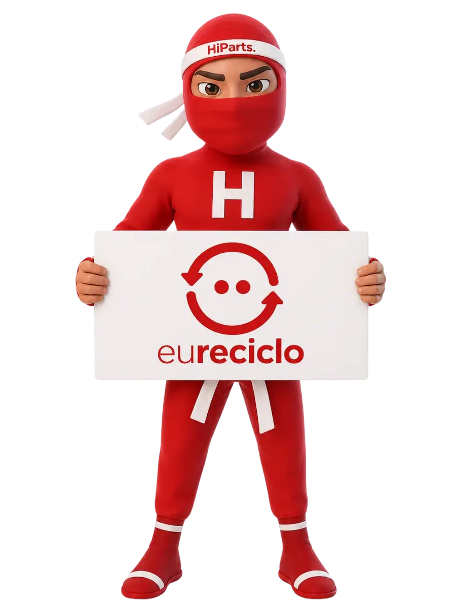 Mascote HiParts sustentabilidade